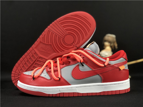 Women's Dunk Low SB Red/Gray Shoes 102
